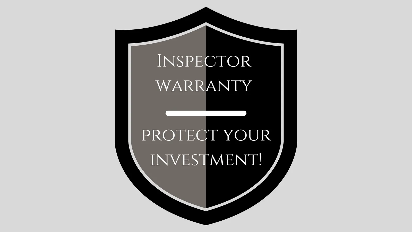 Shield graphic reading Inspector Warranty: Protect Your Investment